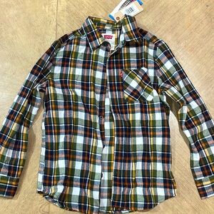 Levi’s Boys 10/12 flannel long sleeve shirt